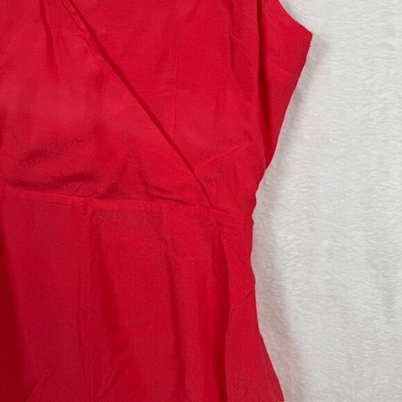 BB Dakota Short Romper Coral Zip Back Adjustable Straps Lined Shorts Size 4 - Picture 3 of 13